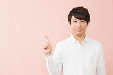 Young Man Pointing
