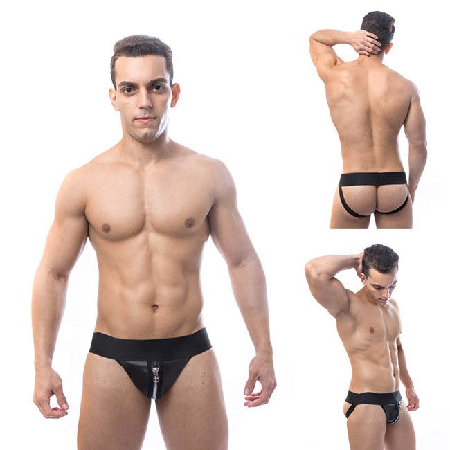 Cueca Jock Stap Ziper