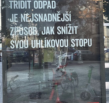 Reklama na třídění odpadu magistrát města prahy