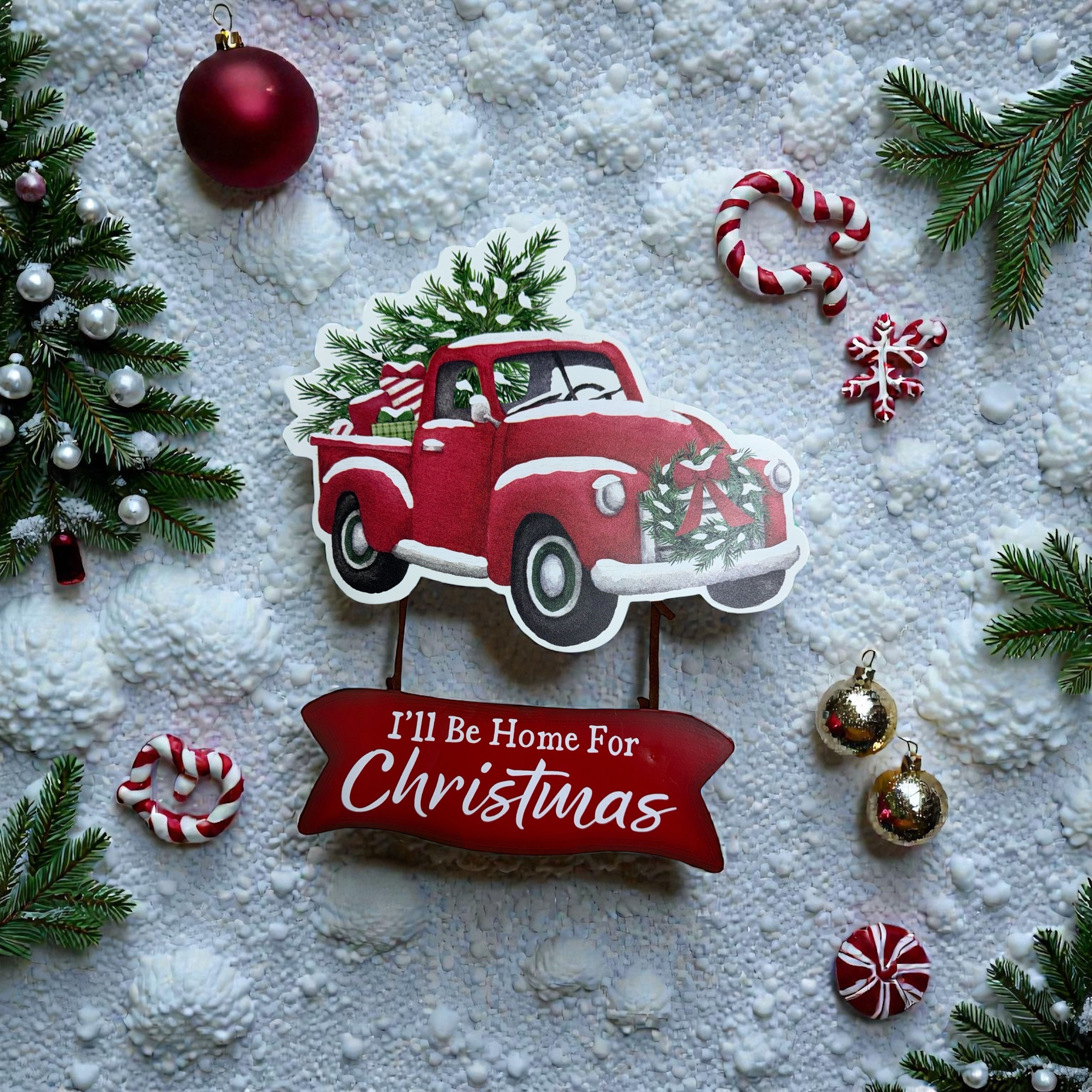 I’ll Be Home for Christmas Door Sign