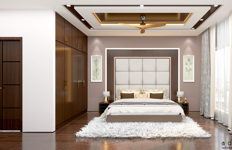 Bedroom Interior design project in Irba, Ranchi Jharkhand of 4500 square feet residence.