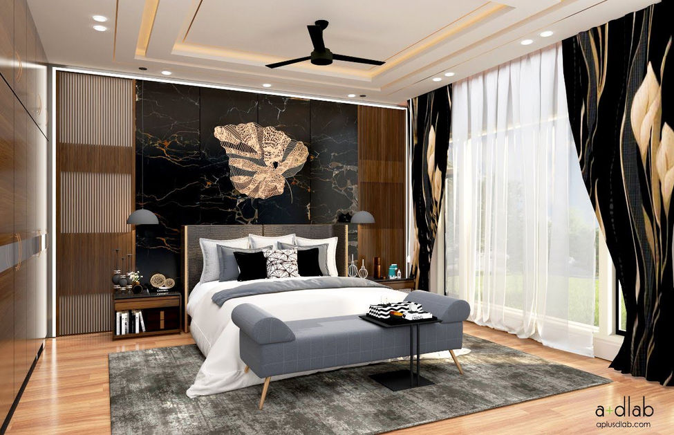 Bedroom Interior design project in Irba, Ranchi Jharkhand of 4500 square feet residence.