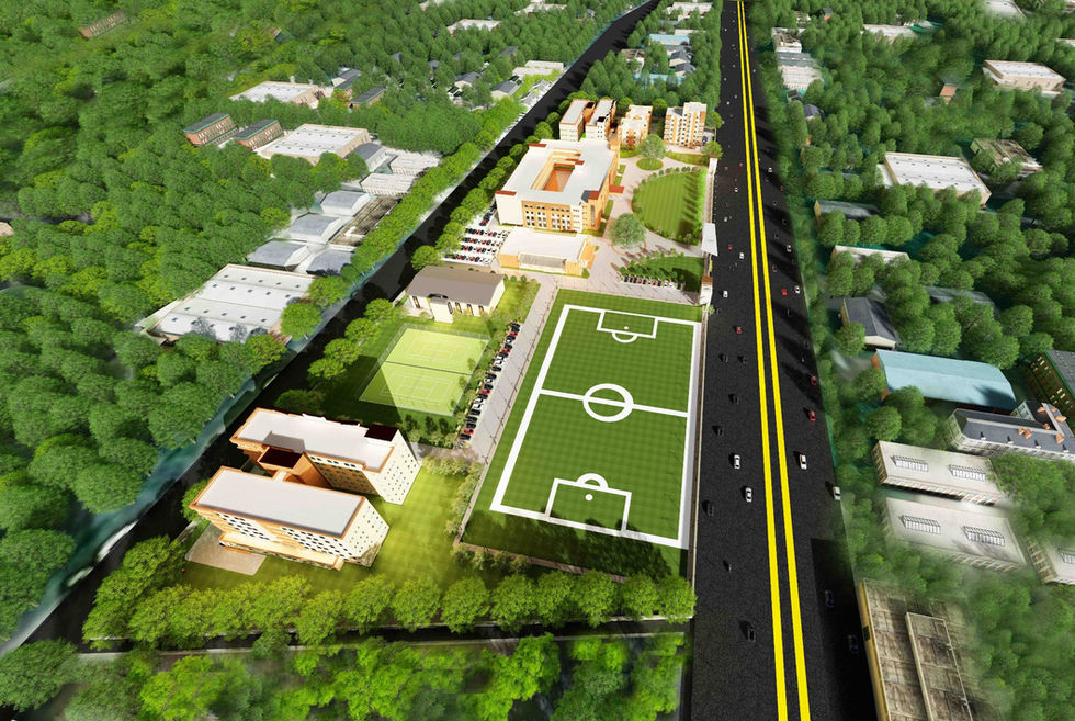 View of BE college an institutional Architectural Project in Bettiah Bihar