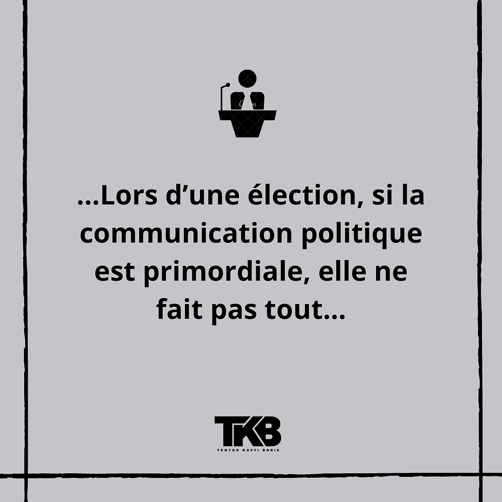 Lors d’une élection, si la communication