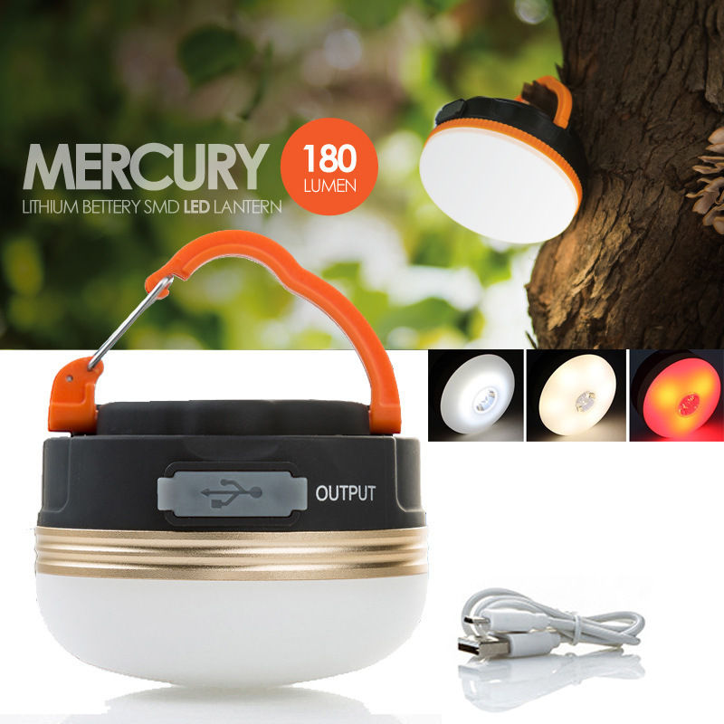 Thumbnail: LED Camping Lights with Magnets and USB Rechargeable