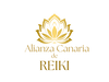 Golden lotus logo with the words: Canarian Reiki Alliance