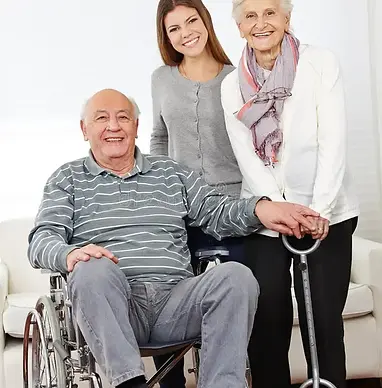 Older adults receiving personalized support at home