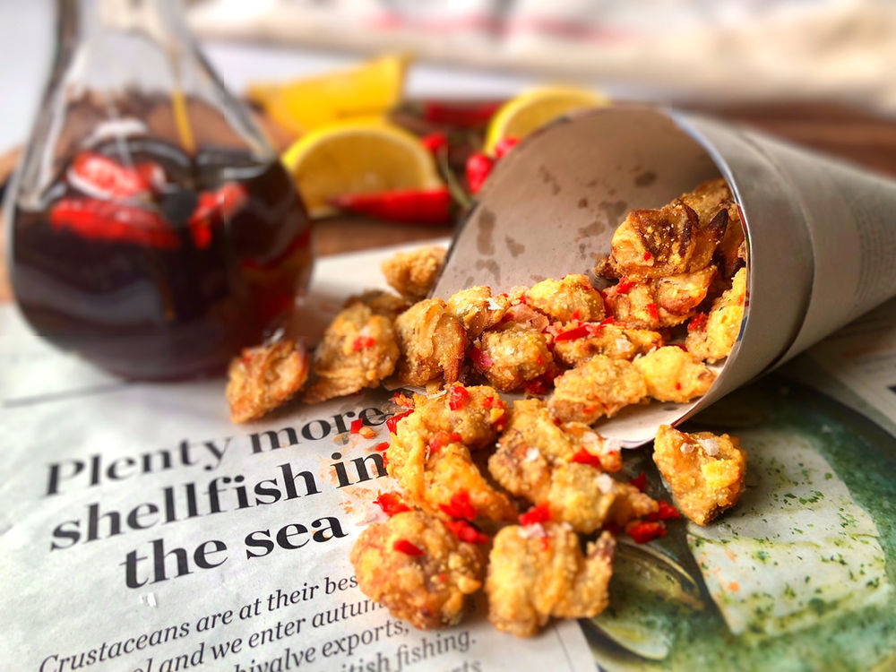 Cockle 'Popcorn' with Chilli Vinegar