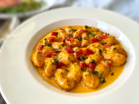 Gnocchi with Crab, Brandy and Tarragon Sauce