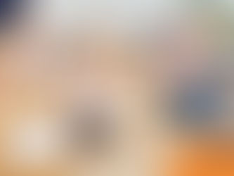 Family and dog joyfully unpack boxes in a new home. A box labeled "toys" is in the foreground. Bright and cheerful atmosphere.