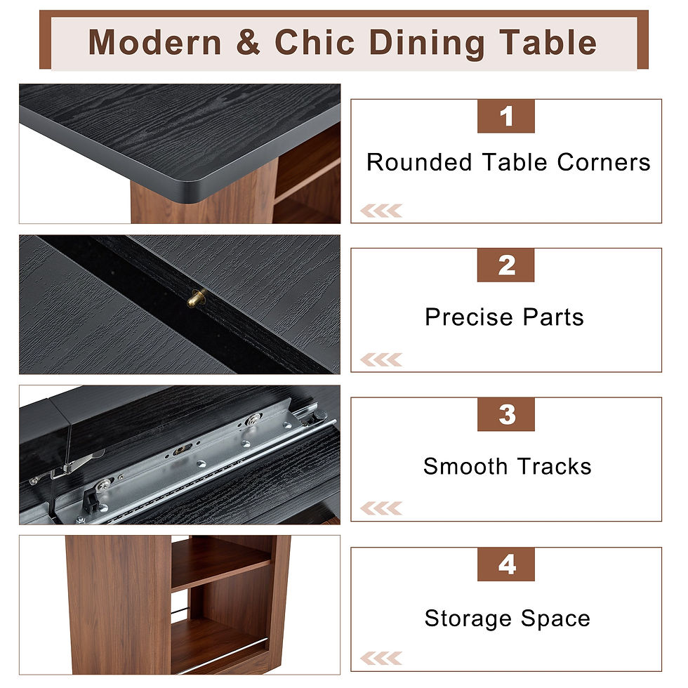 Thumbnail: Expandable Dining Table With Storage