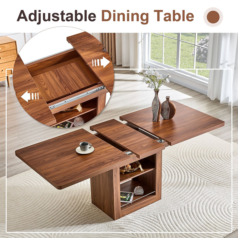 Thumbnail: Expandable Dining Table With Storage