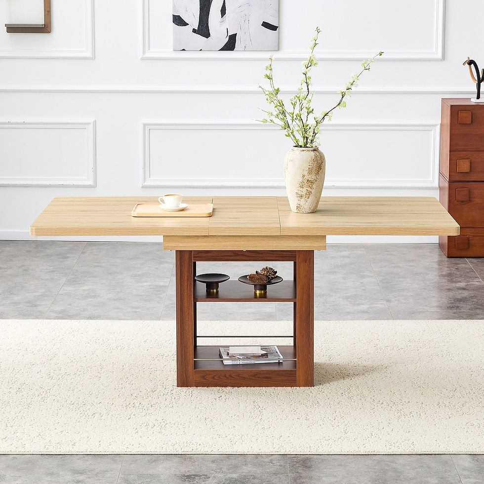 Thumbnail: Expandable Dining Table With Storage
