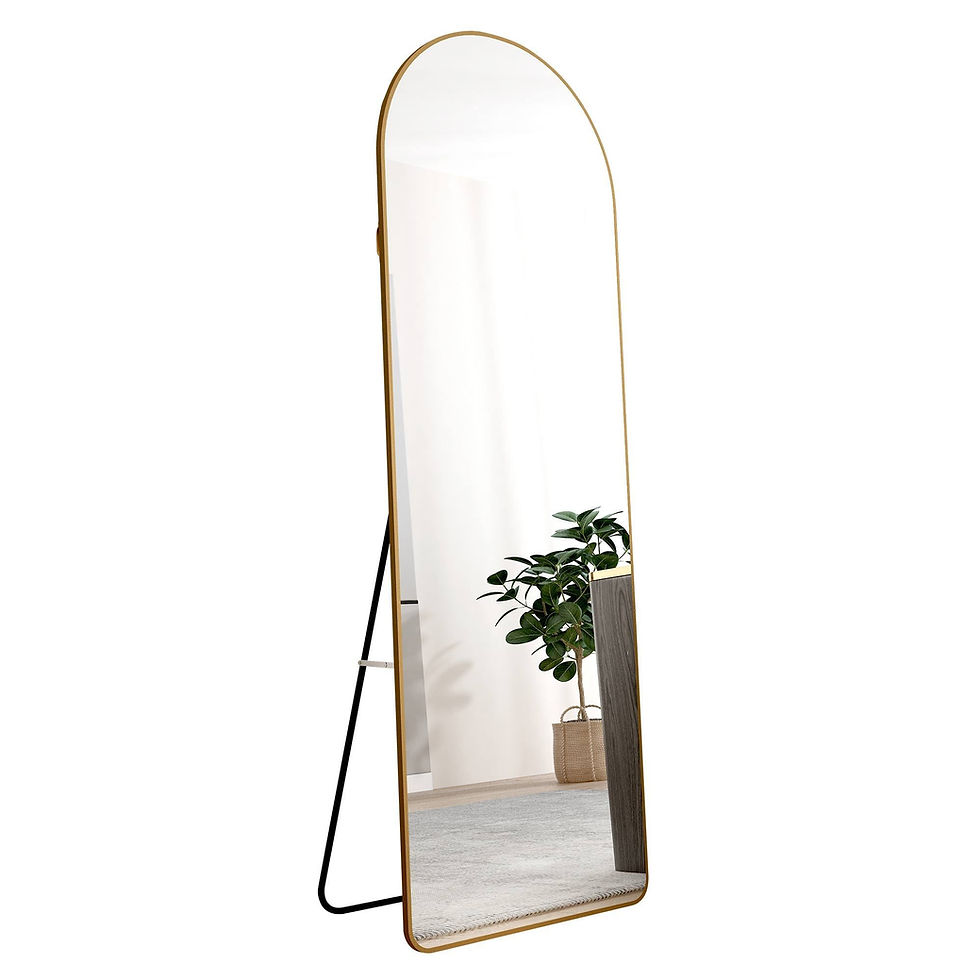 Thumbnail: Arched Full Length Mirror – Aluminum Alloy Frame Floor Mirror