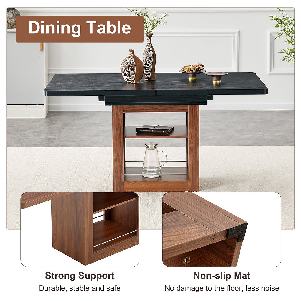 Thumbnail: Expandable Dining Table With Storage