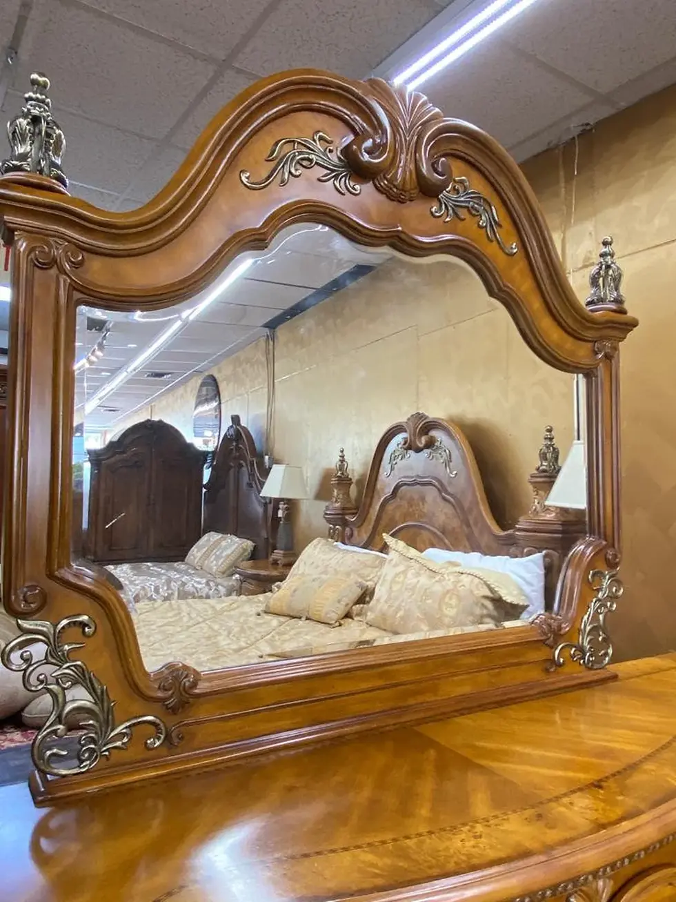 Thumbnail: AICO by Michael Amini Venetian 5PC Bedroom Set (Pre-Owned)