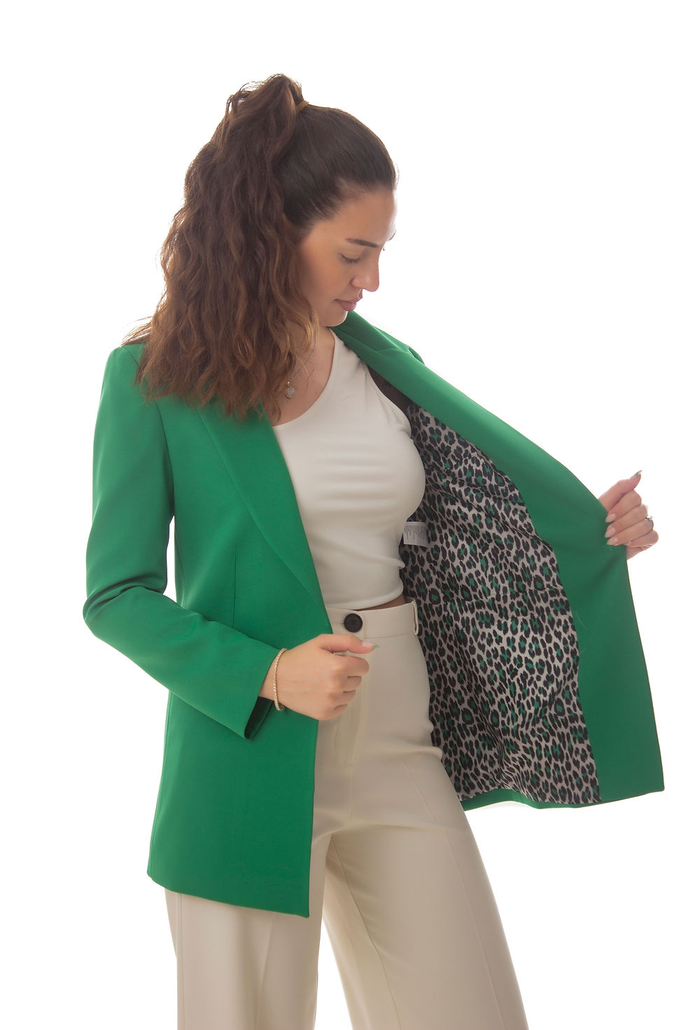 Thumbnail: Leopar Astarlı Blazer Ceket