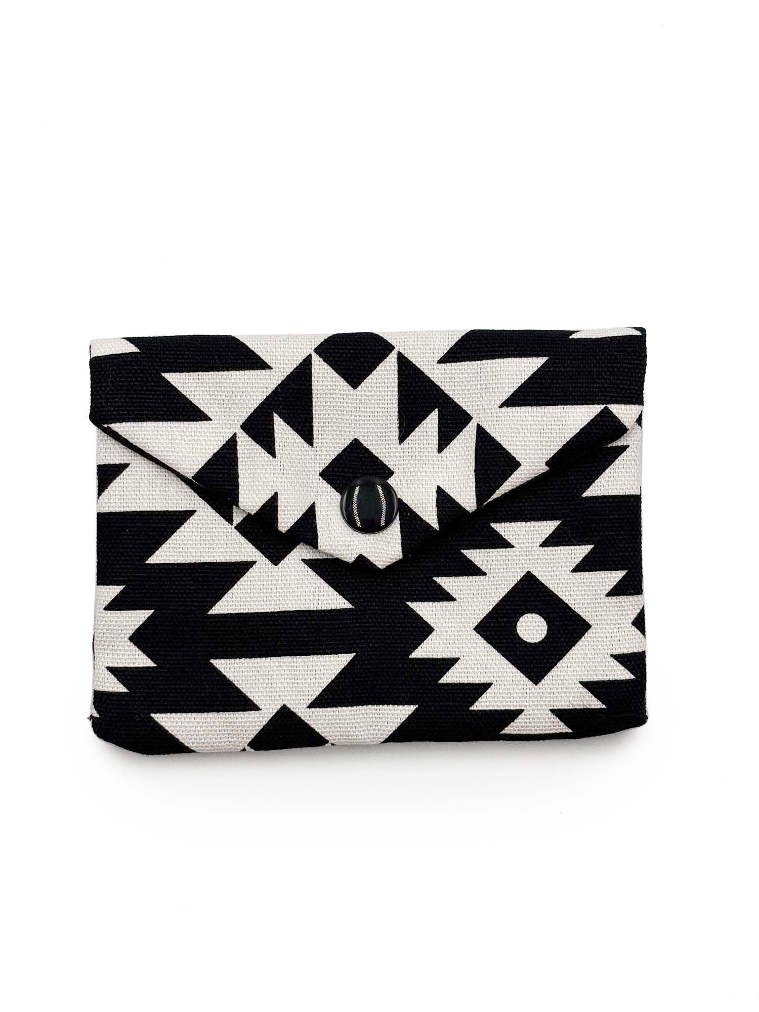 Purse (Black & White Geometric)