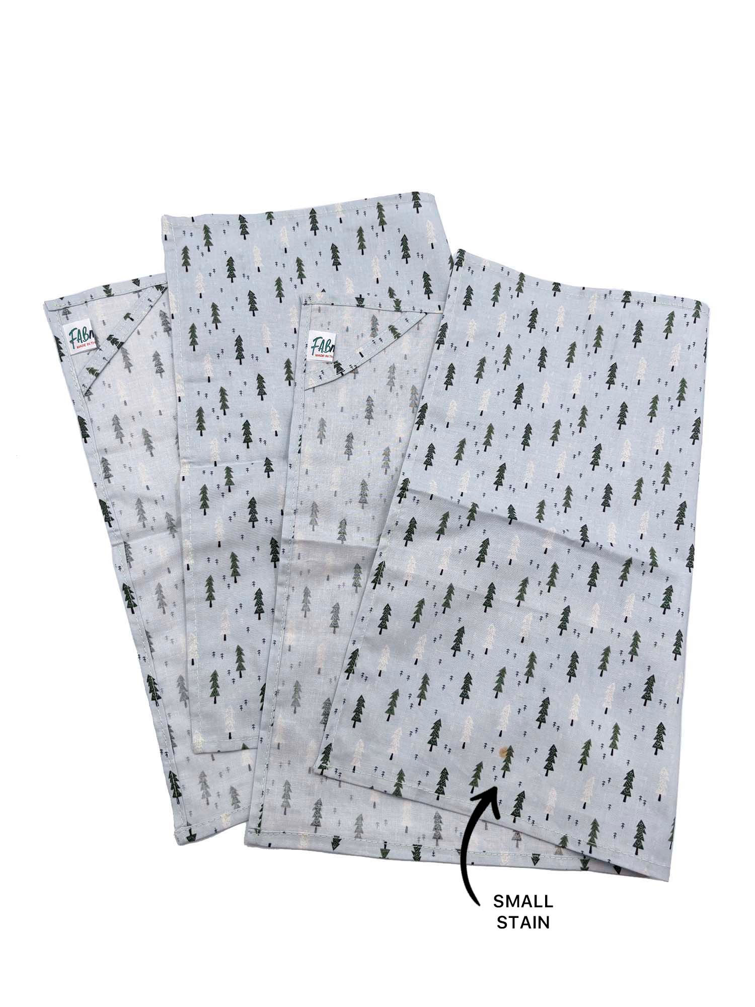 Placemat Pair (Blue & Green Christmas Trees)
