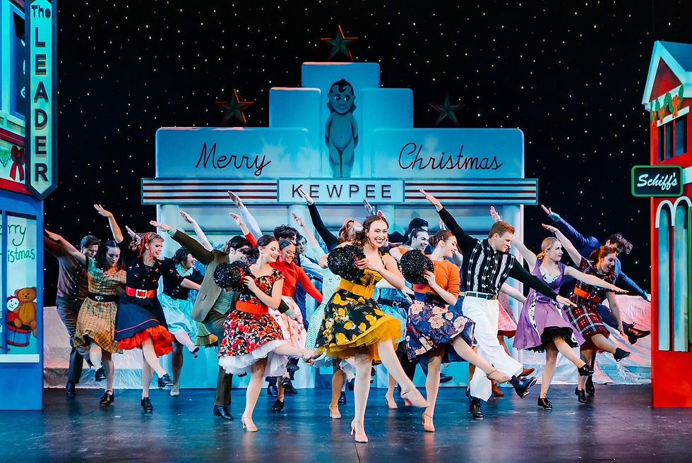 Sydney Mistretta as Singer/Dancer in the Ohio Northern University Holiday Spectacular