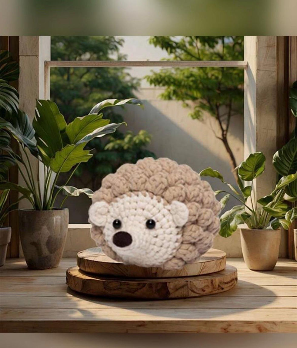 Crochet Hedgehog Kit: Creative DIY Craft Gift