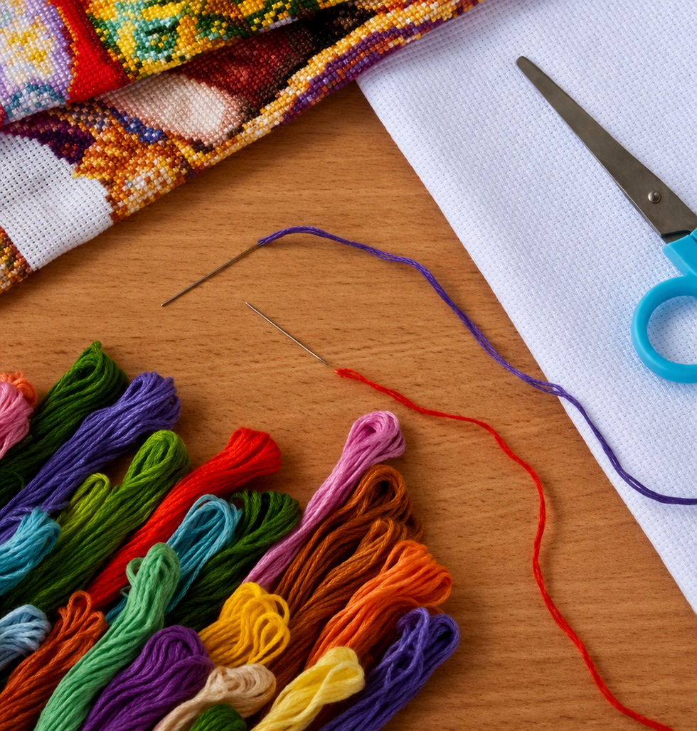 Thumbnail: Embroidery Thread 100 pieces Multicoloured 