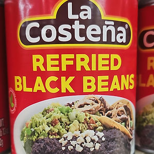 La costeña refried black beans 820g