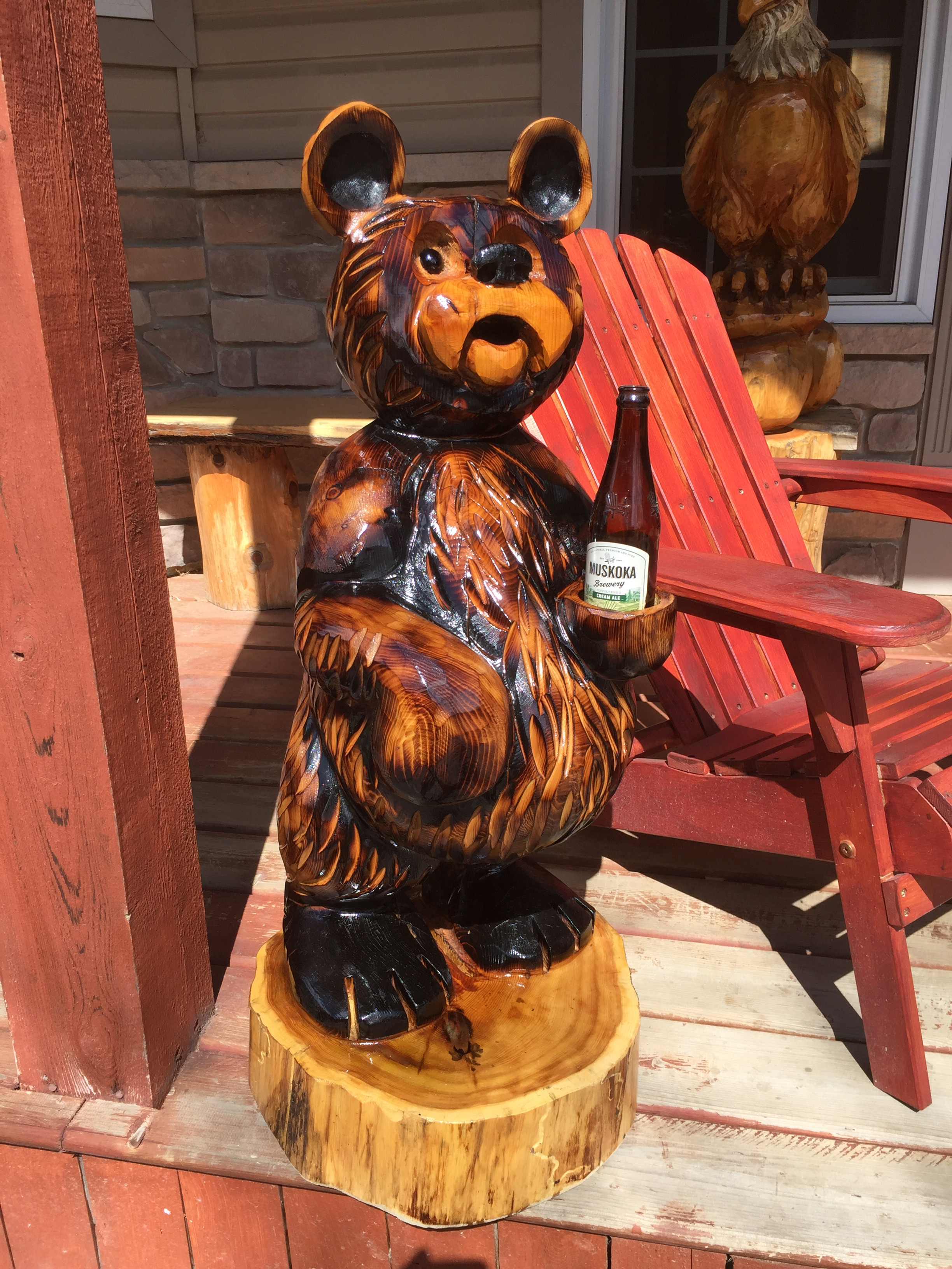 Beer holding bear
