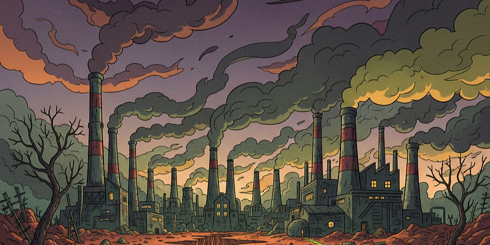 A huge fossil fuel burning industry