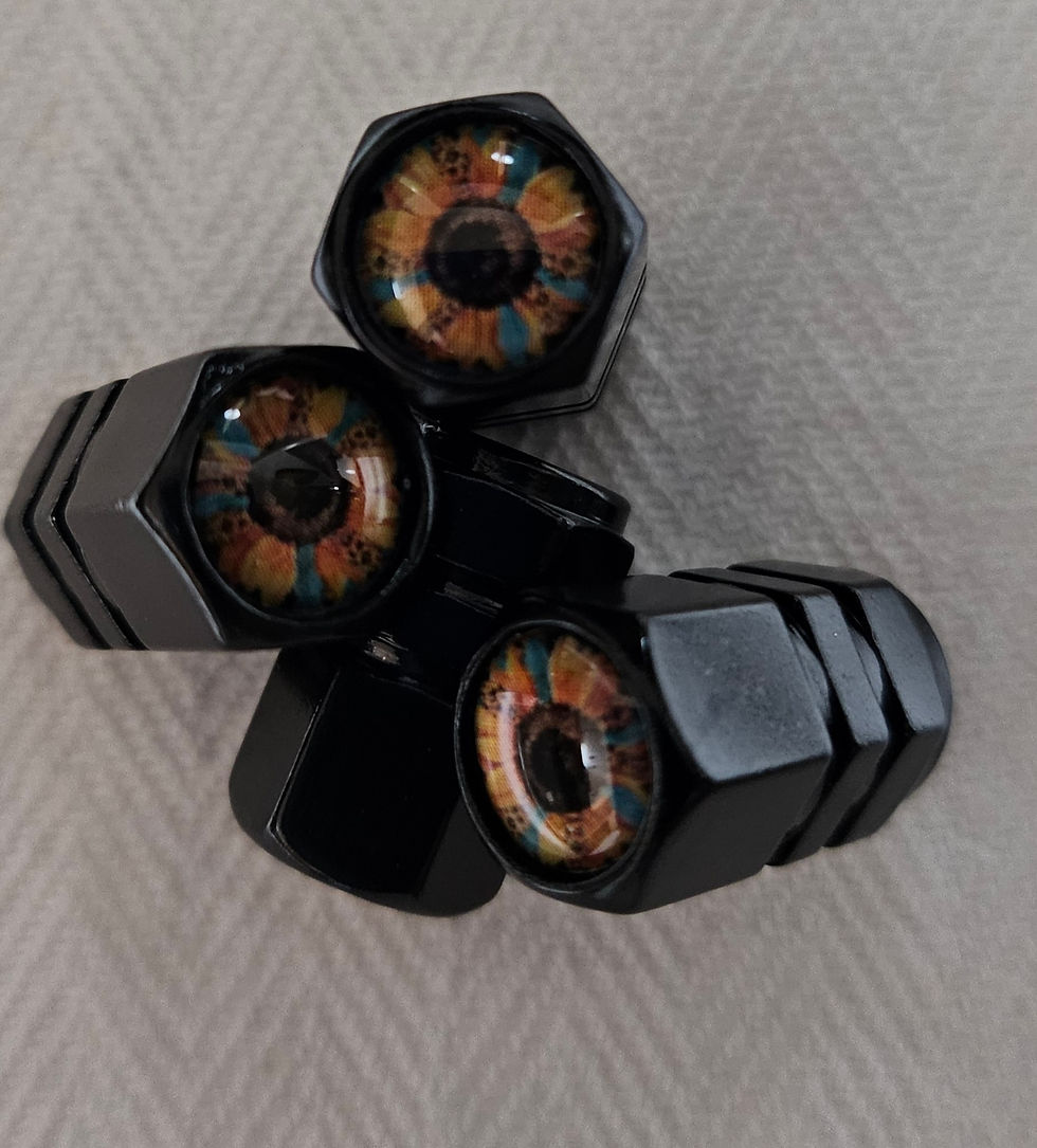 Automotive Valve caps
(sunflowers)