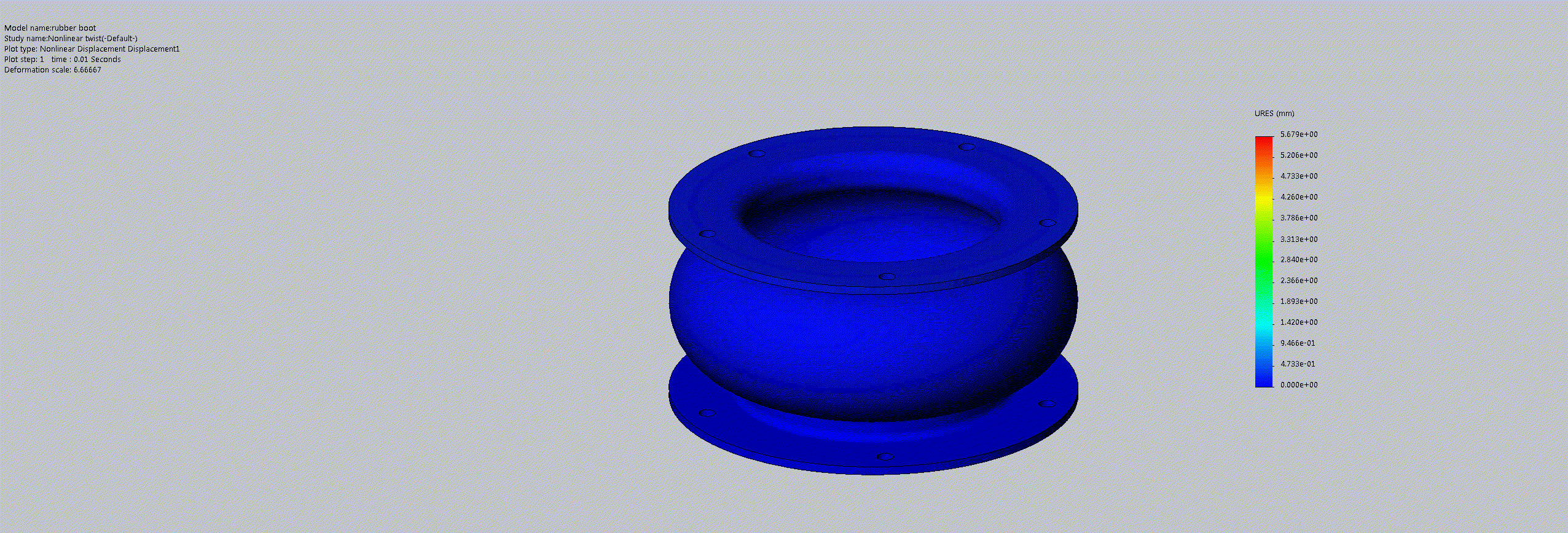 Rubber Spool-Nonlinear Study
