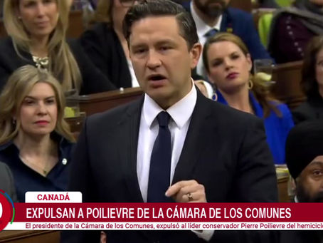 Expulsan a Poilievre de la cámara de los comunes