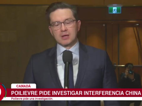 Poilievre pide investigar interferencia China