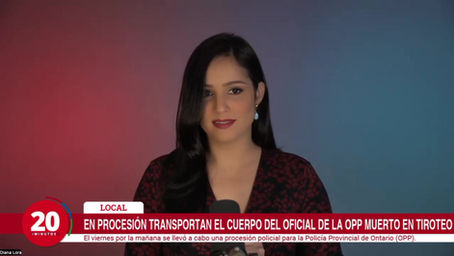 Procession transports body of OPP officer killed in shootout