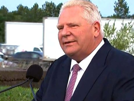 Ford promete construir túnel bajo la 401 si es reelecto