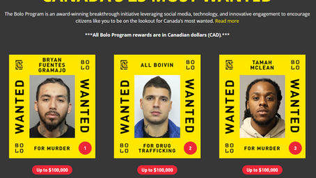 Los fugitivos más buscados de Canadá