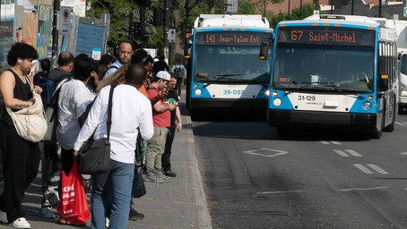 Disrupciones transporte público Montreal por huelga