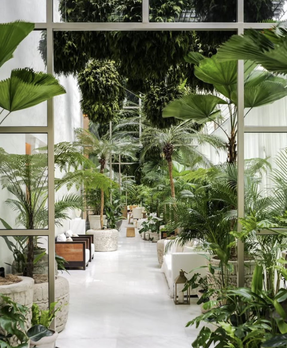 Singapore Edition hotel indoor garden