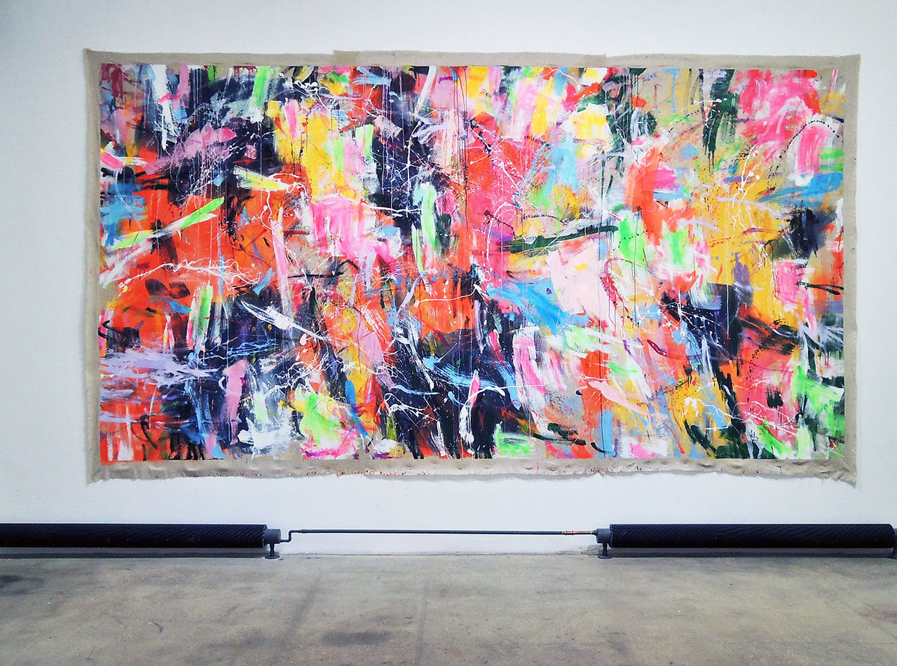 025 Miljan Suknovic,Untitled, 96x200'',acrylic on canvas,2016