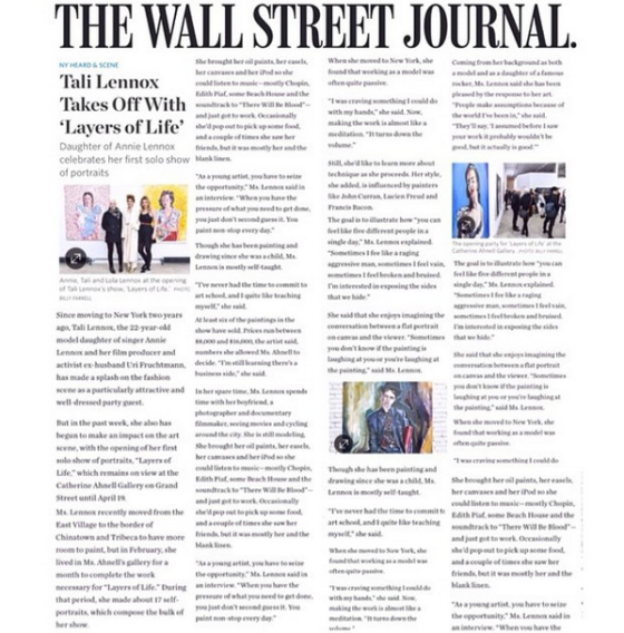 Featured by the WALL STREET JOURNAL