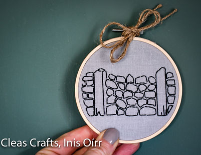 Embroidery Dry Stone Wall