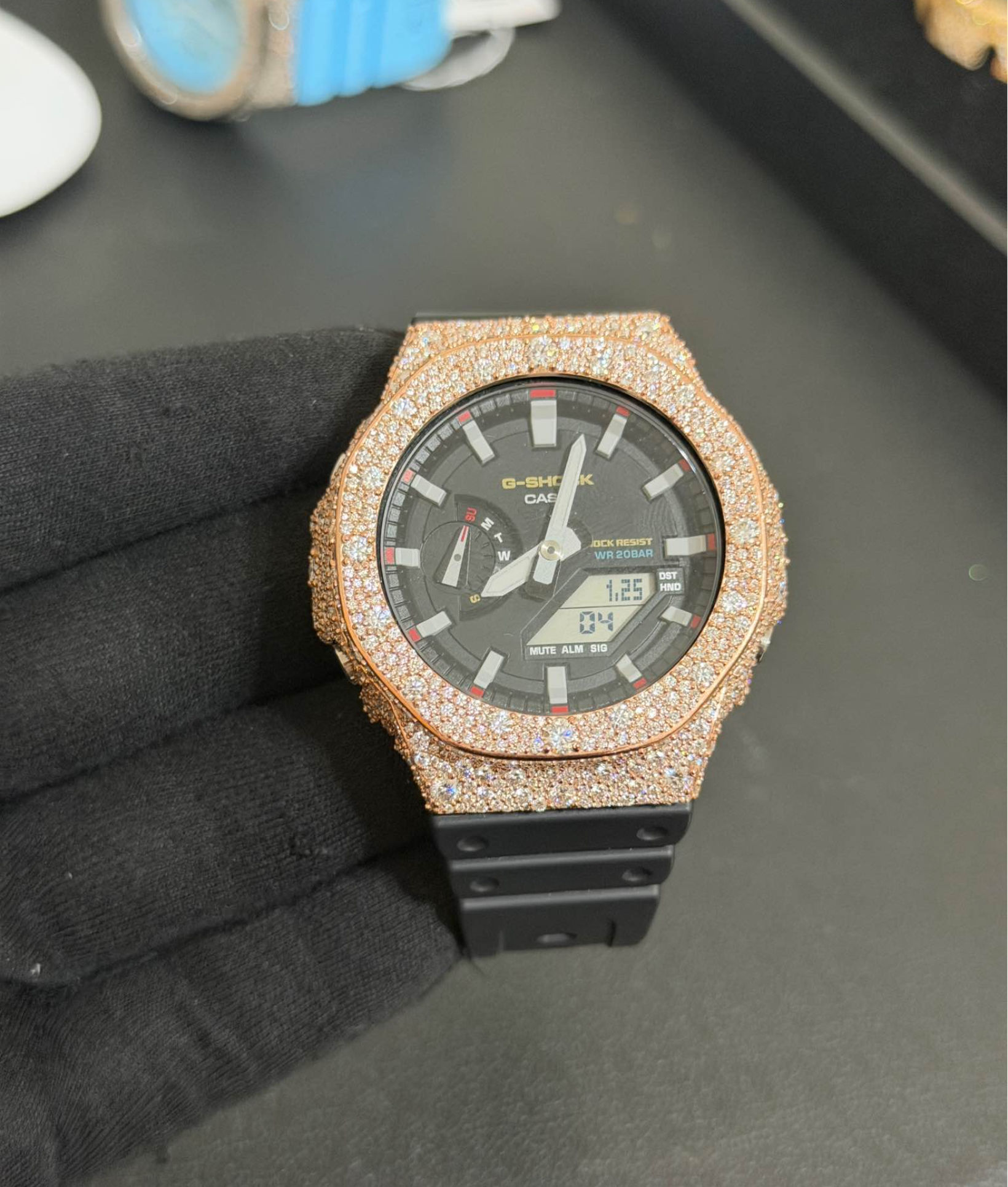 Custom Moissanite G-Shock