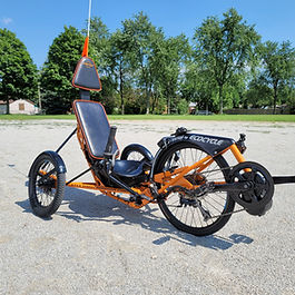 Inspired by the "BIG WHEEL"  The X1 Vector  handles like it's on rails!   Everyone who rides it loves it's razor sharp handling and agility.  Get's a little squirly after 50km/hr.  Only 6 vehicles in existence.  US Patent 8,129,532B1