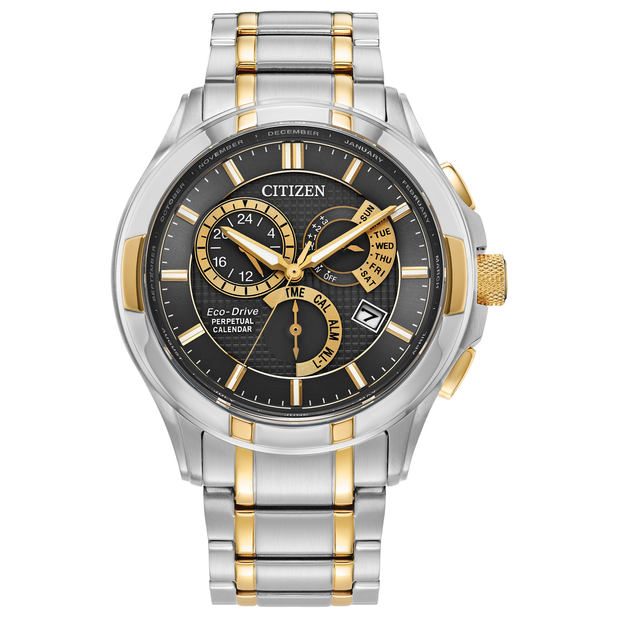 Montre homme CITIZEN classique 8700 chrono calendrier perpétuel
