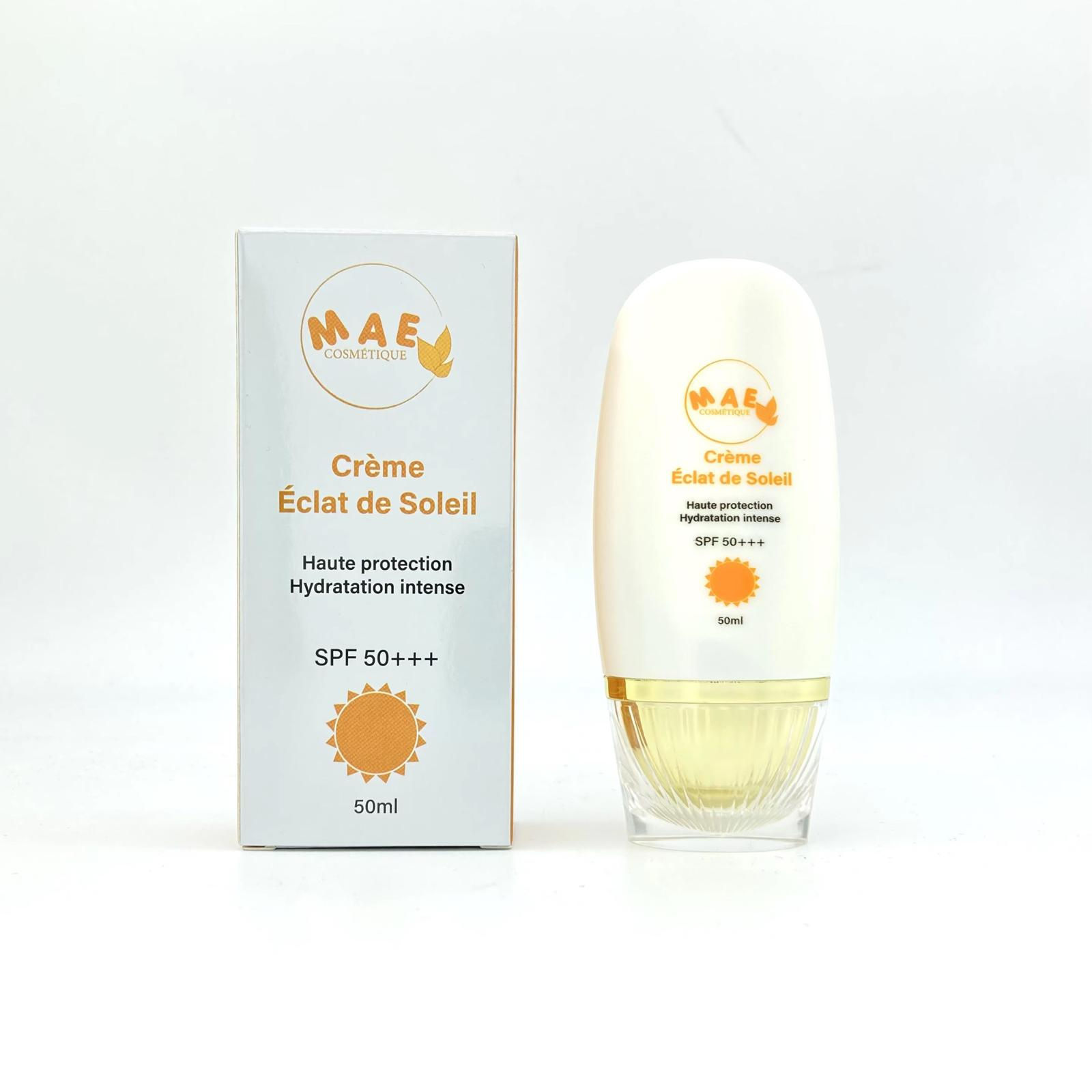Crème éclat de soleil haute protection hydratation intense spf 50+++