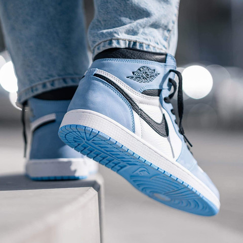 AJ1 university blue on feet.JPEG