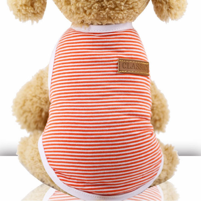 Thumbnail: Hot Sale Spring Summer Dog Clothing Pet Fashionable Striped T-Shirts
