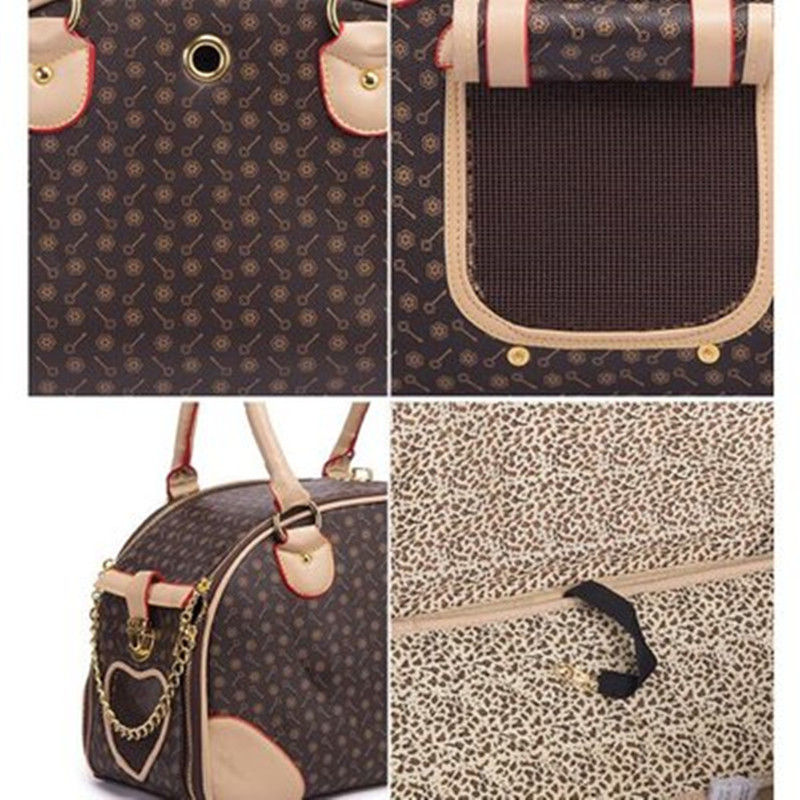 Thumbnail: Luxury Checkered Plaid Pet Travel Bag