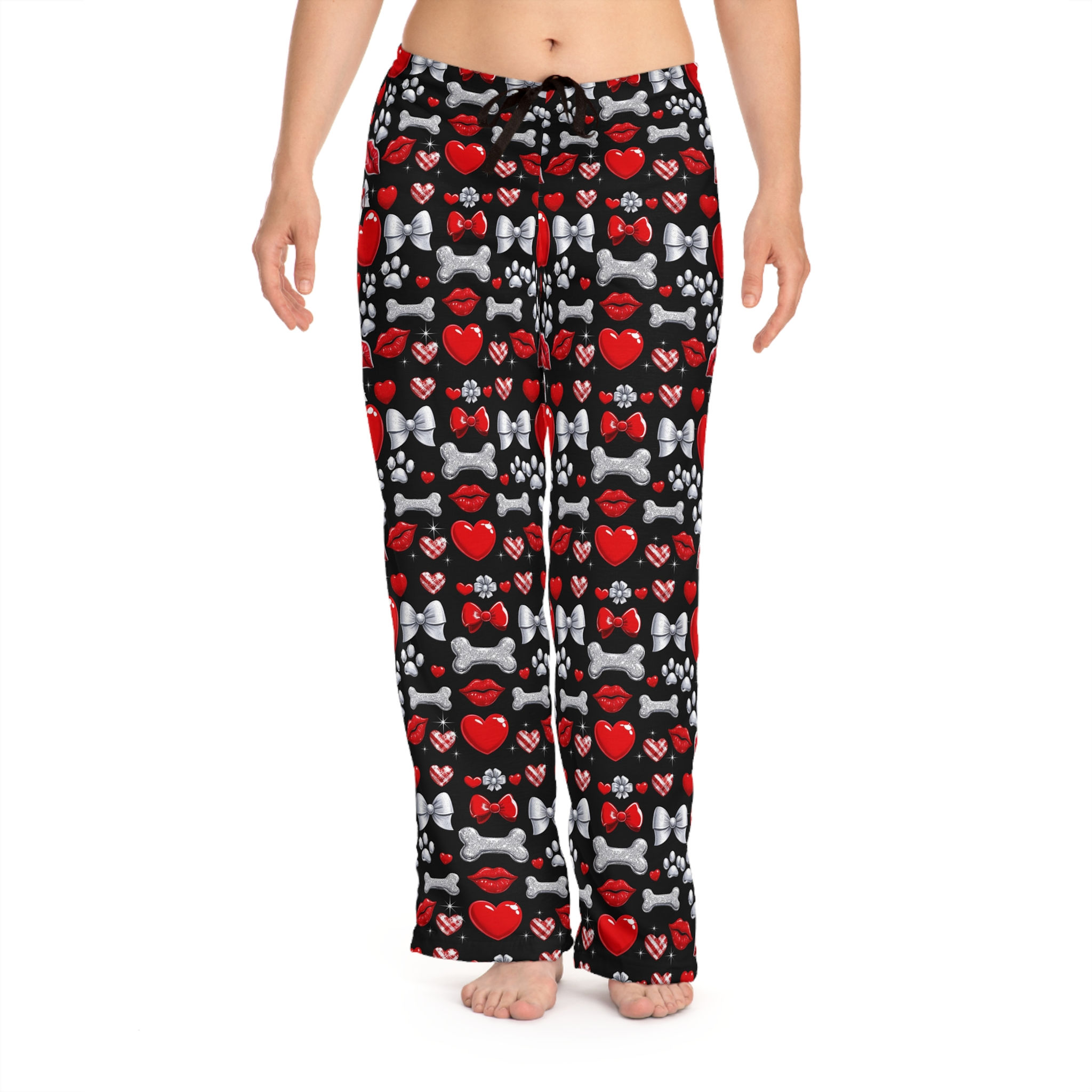 Heart & Paw Print Women's Pajama Pants
