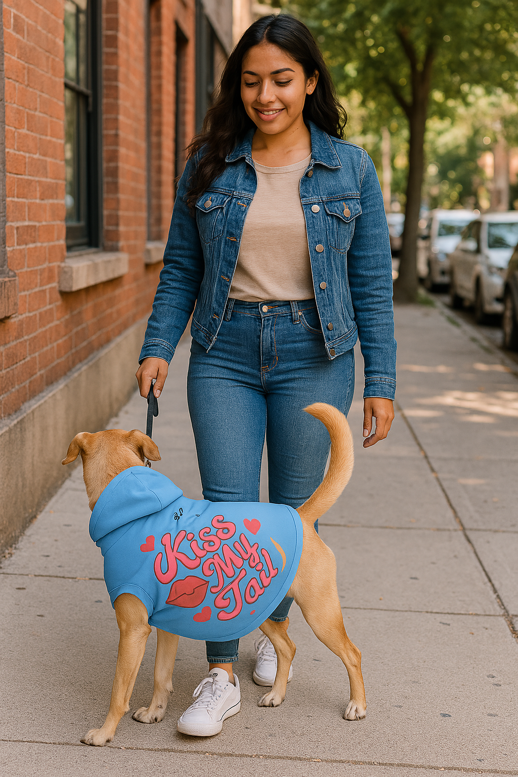 Cute Pet Hoodie - Kiss My Tail Design